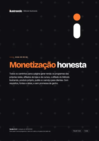 Capa do Guia 05, "Monetização honesta".