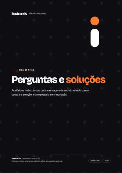 Capa do Guia 06, "Perguntas e soluções".
