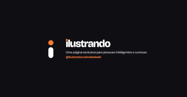 Capa de Página do Facebook gerada pelo comando de marca: símbolo, nome "ilustrando", assinatura e o @ da página.
